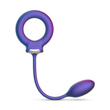 Ерекційне віброкільце з віброяйцем Hueman - Eclipse Anal Vibrator