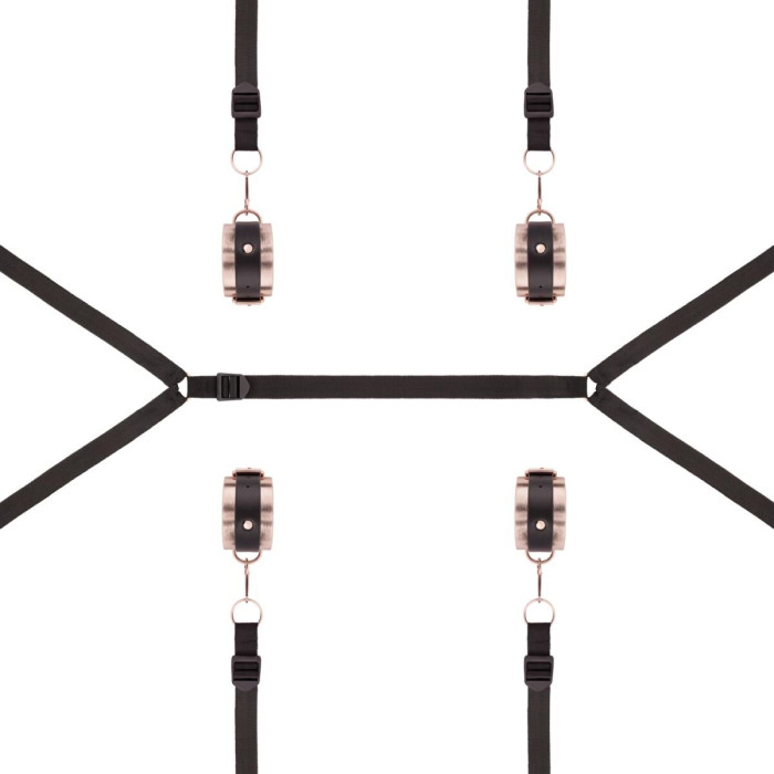 Фіксатор рук і ніг для ліжка Rosy Gold - Under-Mattress Restraint Set
