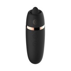 Мінівібратор з язичком Rosy Gold - Vibrating & Licking Dual Stimulator