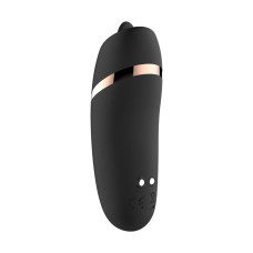 Мінівібратор з язичком Rosy Gold - Vibrating & Licking Dual Stimulator