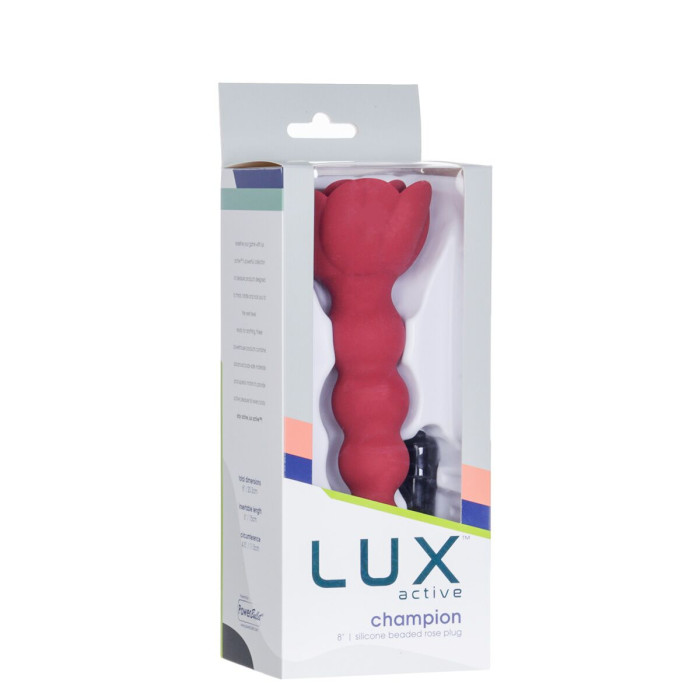 Анальний ланцюжок Lux Active с розой - Champion Rose
