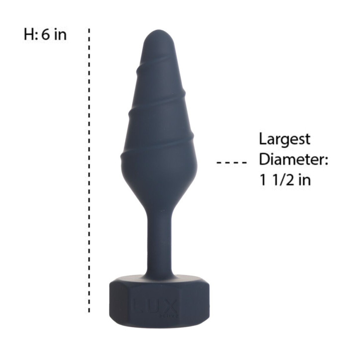 Анальна пробка Lux Active Twist Plug Large Blue