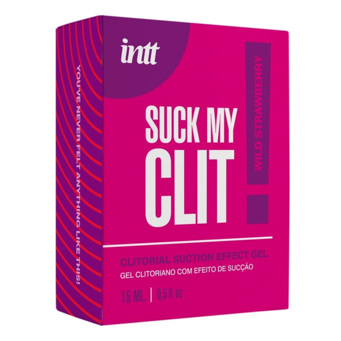 Смоктайзер для клітора Intt Suck My Clit Wild Strawberry (15 мл), полуниця, гель з ефектом посмоктування