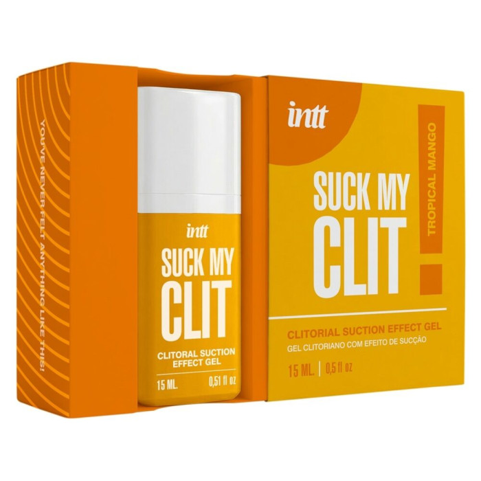 Смоктайзер для клітора Intt Suck My Clit Tropical Mango (15 мл), манго, гель з ефектом посмоктування