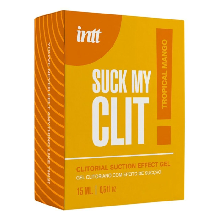 Смоктайзер для клітора Intt Suck My Clit Tropical Mango (15 мл), манго, гель з ефектом посмоктування
