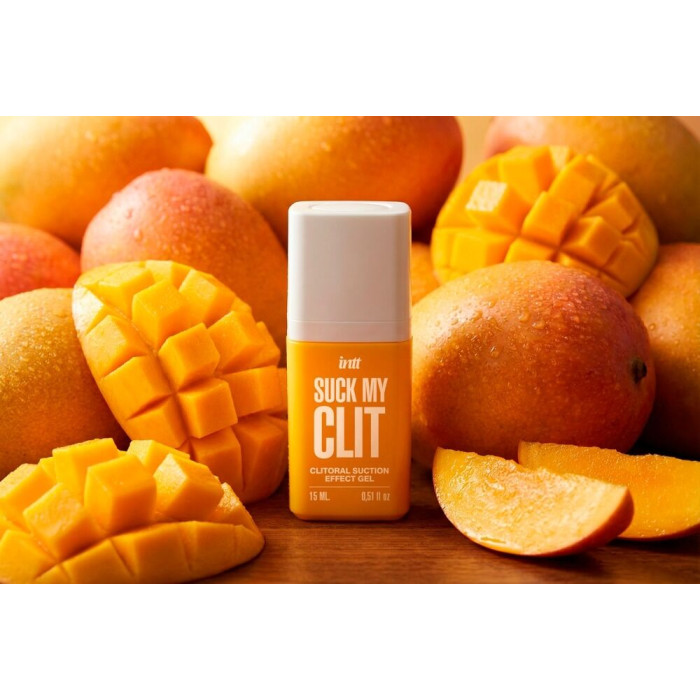 Смоктайзер для клітора Intt Suck My Clit Tropical Mango (15 мл), манго, гель з ефектом посмоктування