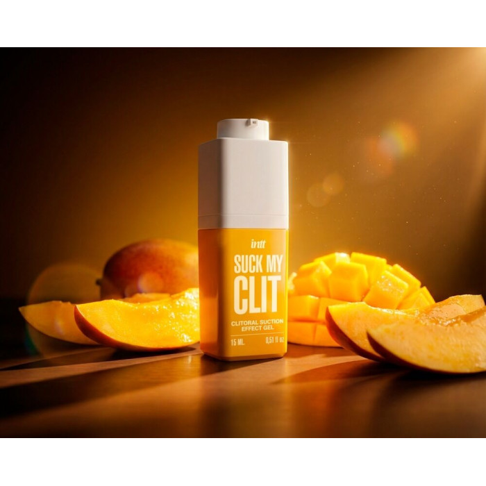 Смоктайзер для клітора Intt Suck My Clit Tropical Mango (15 мл), манго, гель з ефектом посмоктування