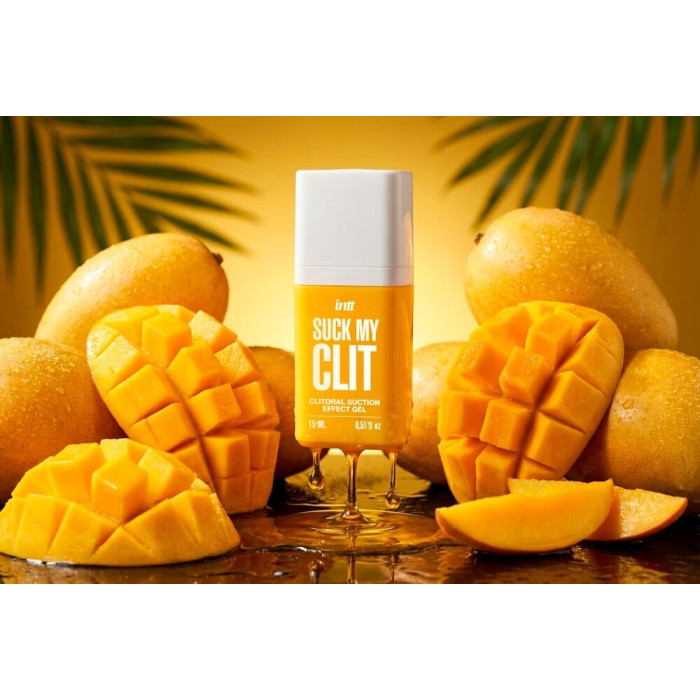 Смоктайзер для клітора Intt Suck My Clit Tropical Mango (15 мл), манго, гель з ефектом посмоктування