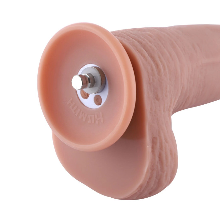 Фалоімітатор 11.8″ з вібрацією для секс-машин Hismith Silicone Dildo with Vibe, KlicLok, пульт ДК
