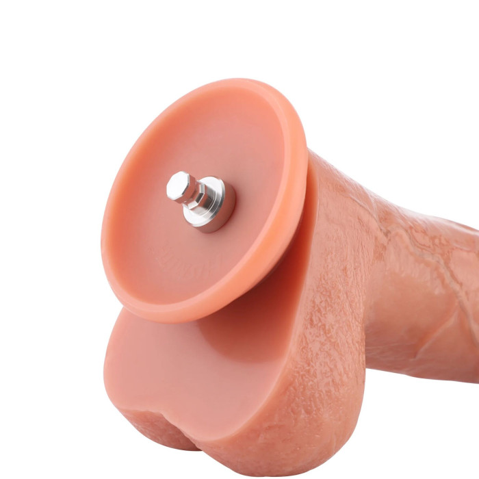 Фалоімітатор для секс-машин Hismith 8.25" Dual-density dildo with veins, система KlicLok
