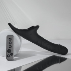 Вібронасадка для страпону з вакуумною стимуляцією Strap-On-Me Multi Orgasm Realistic Dildo M Black