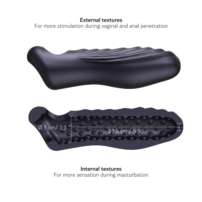 Насадка на член Manwan RYZER MAX - Black Plum