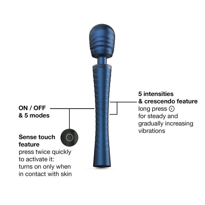 Вібромасажер MAN.WAND EDGY Stellar Blue