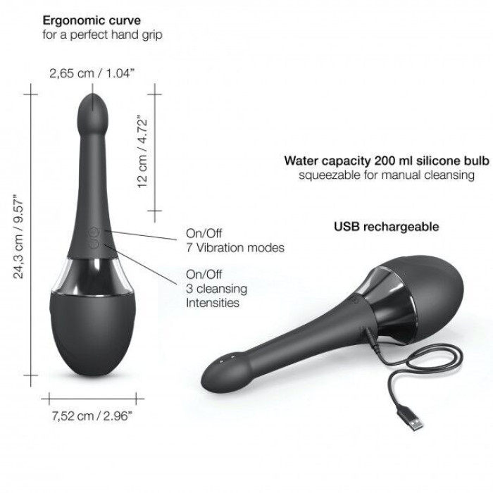 Автоматичний анальний душ-вібратор Dorcel Douche Mate Pro (м'яте паковання!!!)