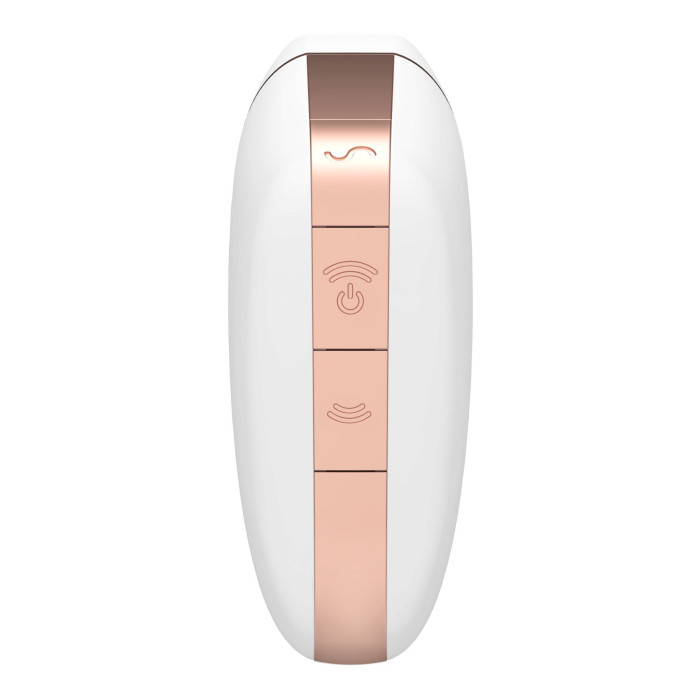Вакуумний кліторальний стимулятор Satisfyer Love Triangle White з керуванням через інтернет