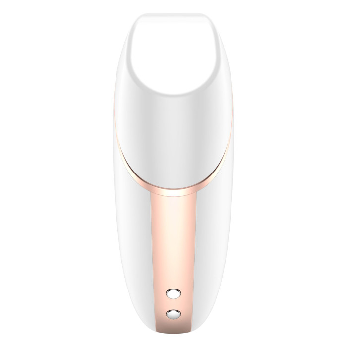 Вакуумний кліторальний стимулятор Satisfyer Love Triangle White з керуванням через інтернет