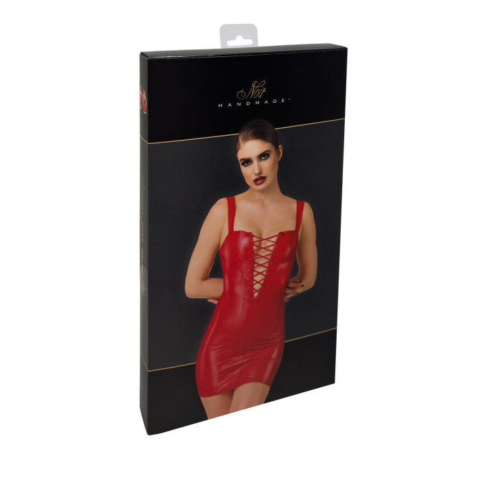 Сукня Noir Handmade F364 Bombshell Lace-Up Mini Dress Red M