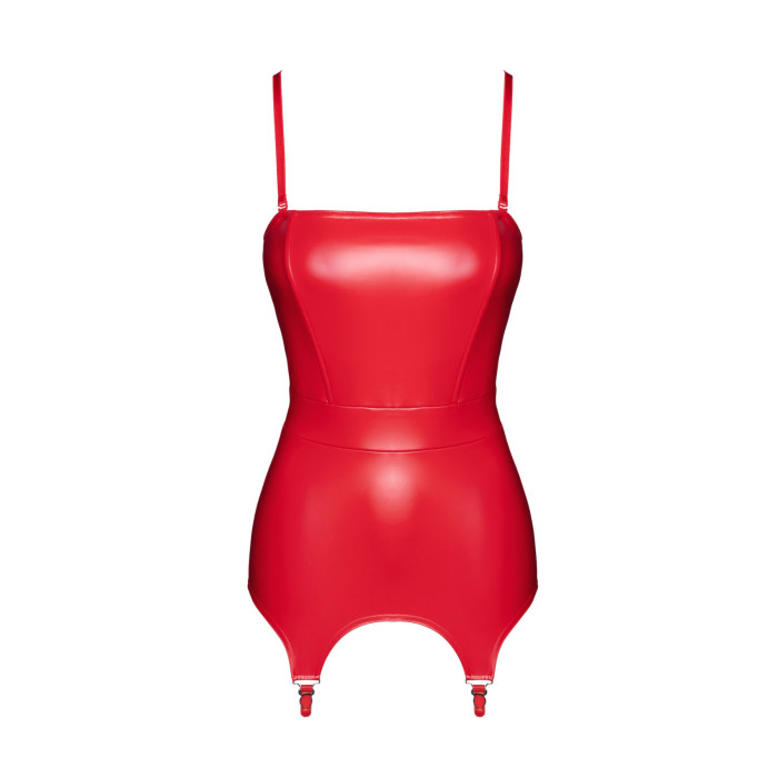 Корсет з підв'язками для панчіх Noir Handmade F368 Bombshell Fierce Corset-belt Red L