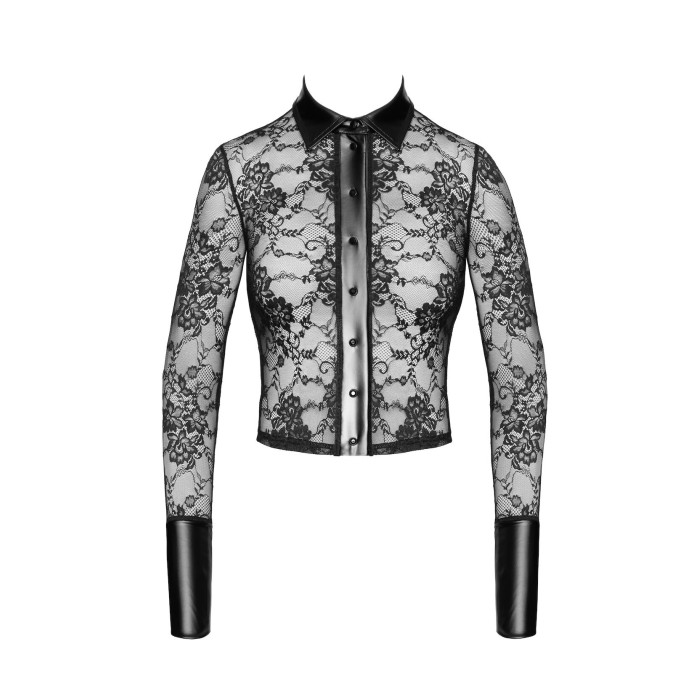 Блуза Noir Handmade F377 Noirelle Lace Button-up Shirt XL