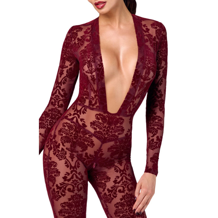 Бодістокінг Noir Handmade F382 Kink Royal Catsuit S