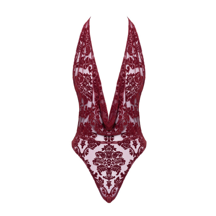 Боді Noir Handmade F386 Kink Royal cascade bodysuit XS