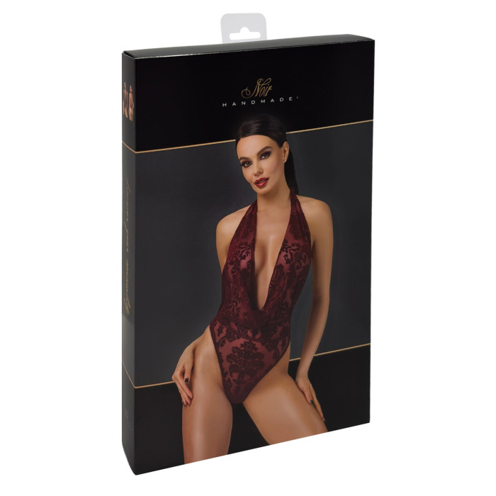 Боді Noir Handmade F386 Kink Royal cascade bodysuit S