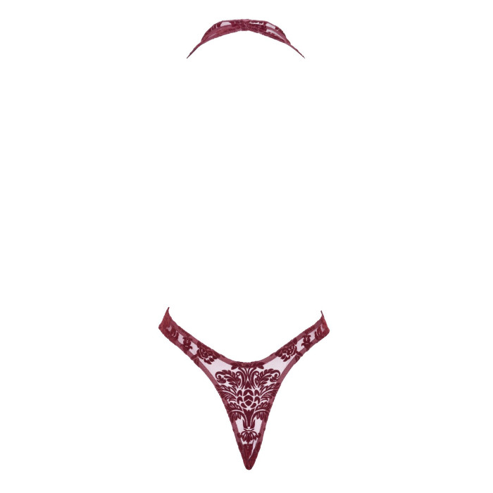 Боді Noir Handmade F386 Kink Royal cascade bodysuit M
