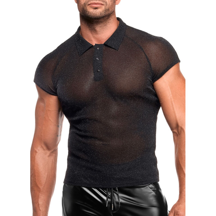 Чоловіче поло Noir Handmade H082 Onyx veil polo S