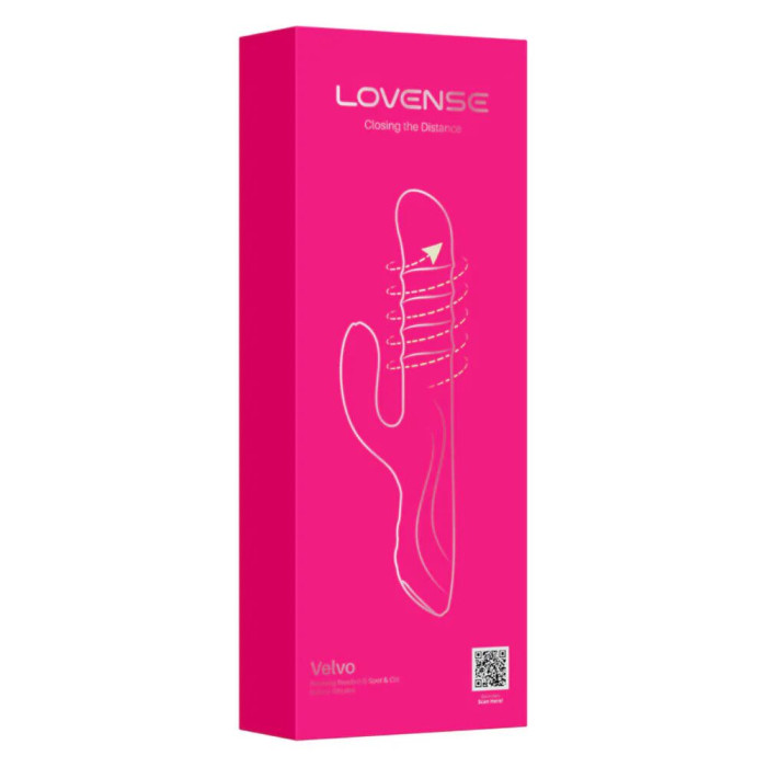Вібратор-кролик Lovense Velvo з обертовими кульками на 360° за технологією WaveRoller