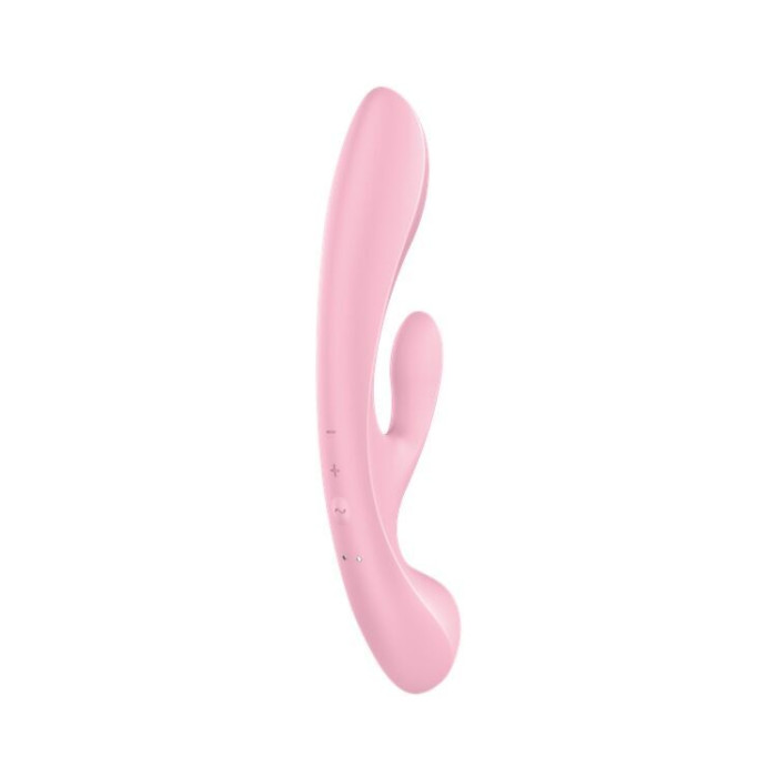 Двосторонній вібратор-кролик Satisfyer Triple Oh Pink (м'яте паковання!!!)