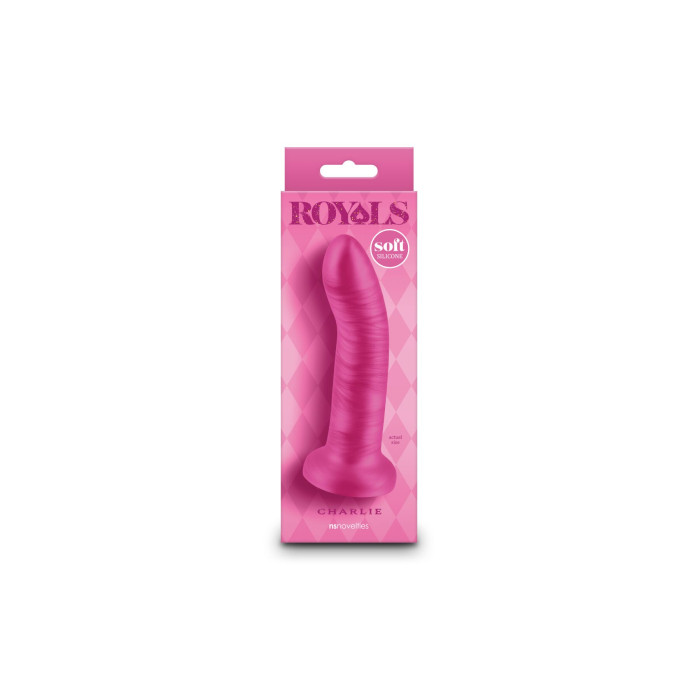 Дилдо NS Novelties Royals - 5" Charlie - Metallic Pink