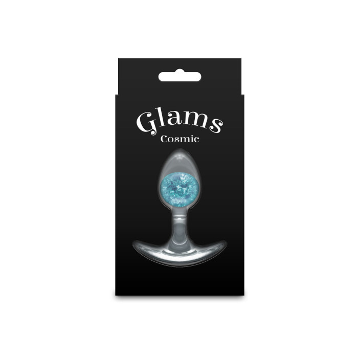 Анальна пробка NS Novelties Cosmic Glams - Small - Blue