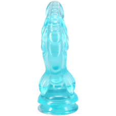 Фентезійний фалоімітатор Doc Johnson Crystal Jellies - Invader Dong 8.5 Inch - Teal