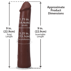 Фалоімітатор Doc Johnson The Realistic Cock ULTRASKYN - 9 Inch Chocolate