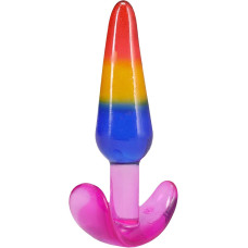 Набір анальних пробок Doc Johnson Crystal Jellies - Anal Trainer Set - Rainbow (м'яте паковання!!!)
