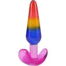 Набір анальних пробок Doc Johnson Crystal Jellies - Anal Trainer Set - Rainbow (м'яте паковання!!!)