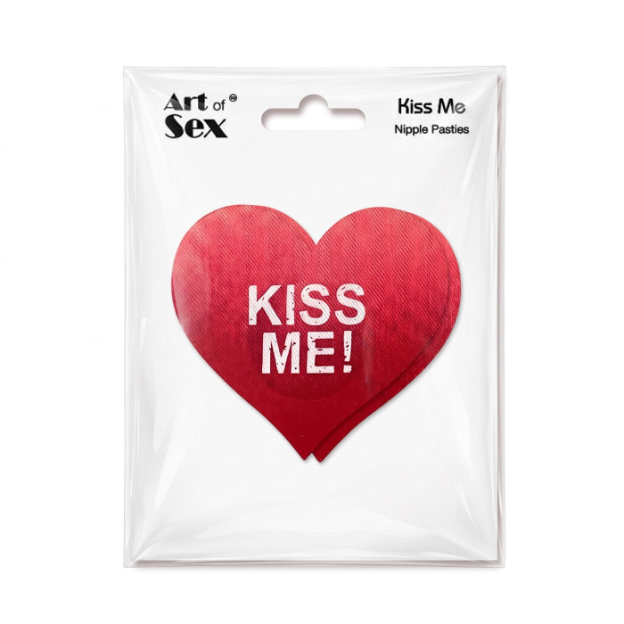 Пестис-сердечка Art of Sex - Kiss me, червоний