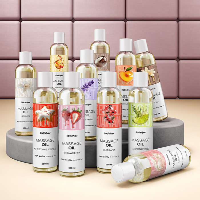 Розпродаж!!! Масажна олія Satisfyer Massage Oil Lemongrass 250 мл (термін 30.04.2027)