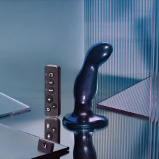 Дилдо з вібрацією Strap-On-Me FINGERING & VIBRATING DILDO - M - BLUE, з манливим рухом