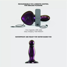 Дилдо з вібрацією Strap-On-Me FINGERING & VIBRATING DILDO - M - PURPLE, з манливим рухом