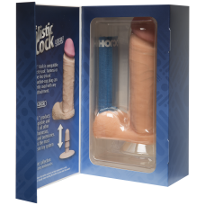 Фалоімітатор Doc Johnson The Realistic Cock 8 inch White - ULTRASKYN, Vack-U-Lock (м'яте паковання!!!)