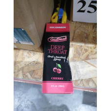 Спрей для мінету Doc Johnson GoodHead DeepThroat Spray - Cherry 59 мл (м'яте паковання!!!)