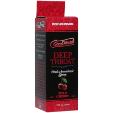 Спрей для мінету Doc Johnson GoodHead DeepThroat Spray - Cherry 59 мл (м'яте паковання!!!)