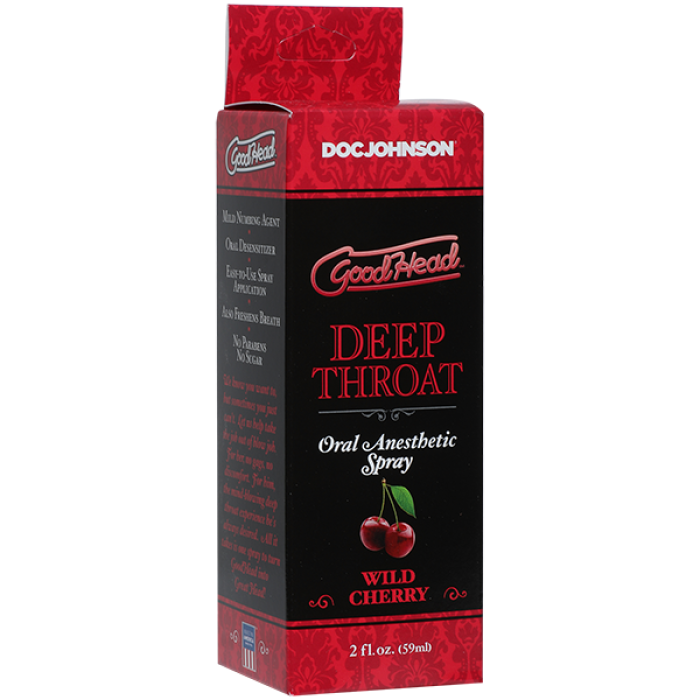Спрей для мінету Doc Johnson GoodHead DeepThroat Spray - Cherry 59 мл (м'яте паковання!!!)