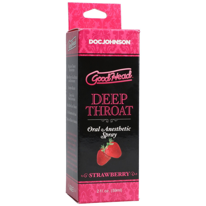 Спрей для мінету Doc Johnson GoodHead DeepThroat Spray - Sweet Strawberry 59мл (м'яте паковання!!!)
