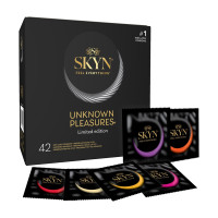 Безлатексні преміум-презервативи SKYN Unknown Pleasures 42 шт, 6 різних видів (м'яте паковання!!!)