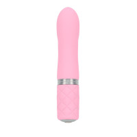 Розкішний вібратор PILLOW TALK - Flirty Pink з кристалом Swarovski, гнучка головка