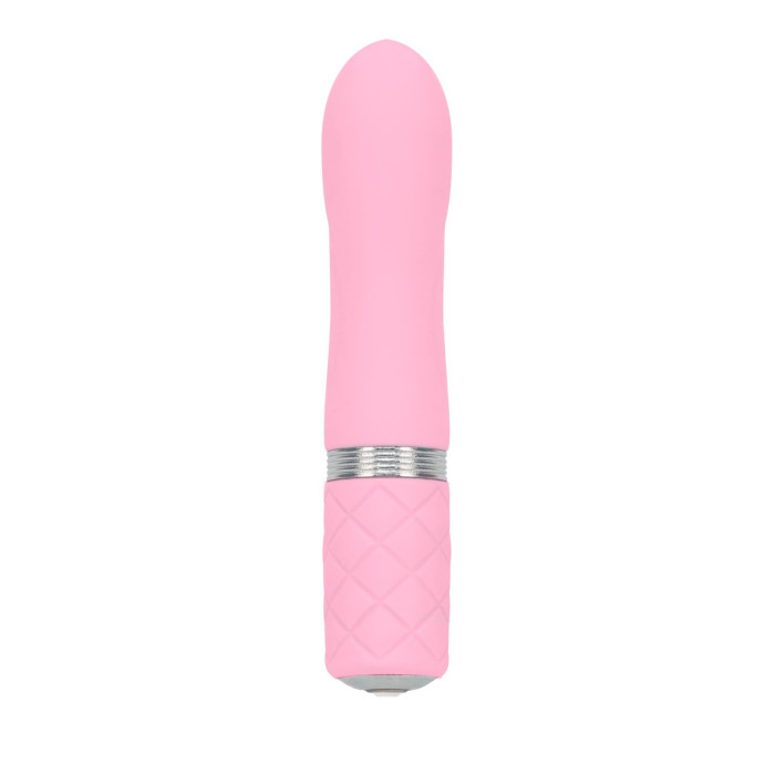 Розкішний вібратор PILLOW TALK - Flirty Pink з кристалом Swarovski, гнучка головка