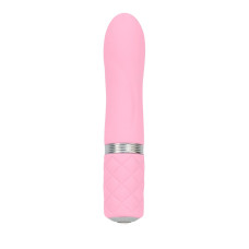 Розкішний вібратор PILLOW TALK - Flirty Pink з кристалом Swarovski, гнучка головка