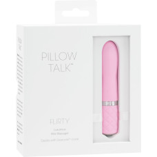 Розкішний вібратор PILLOW TALK - Flirty Pink з кристалом Swarovski, гнучка головка